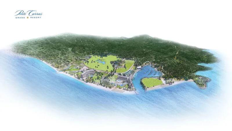 Illustrated Map Resort Aerial